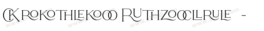Brethen Stylish字体字体转换